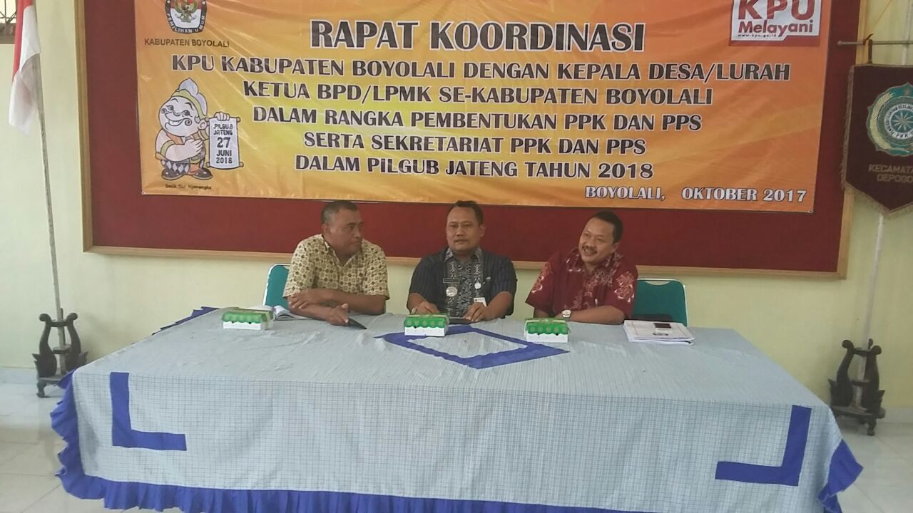 KPU Kabupaten Boyolali laksanakan Rapat Koordinasi di Kecamatan Cepogo