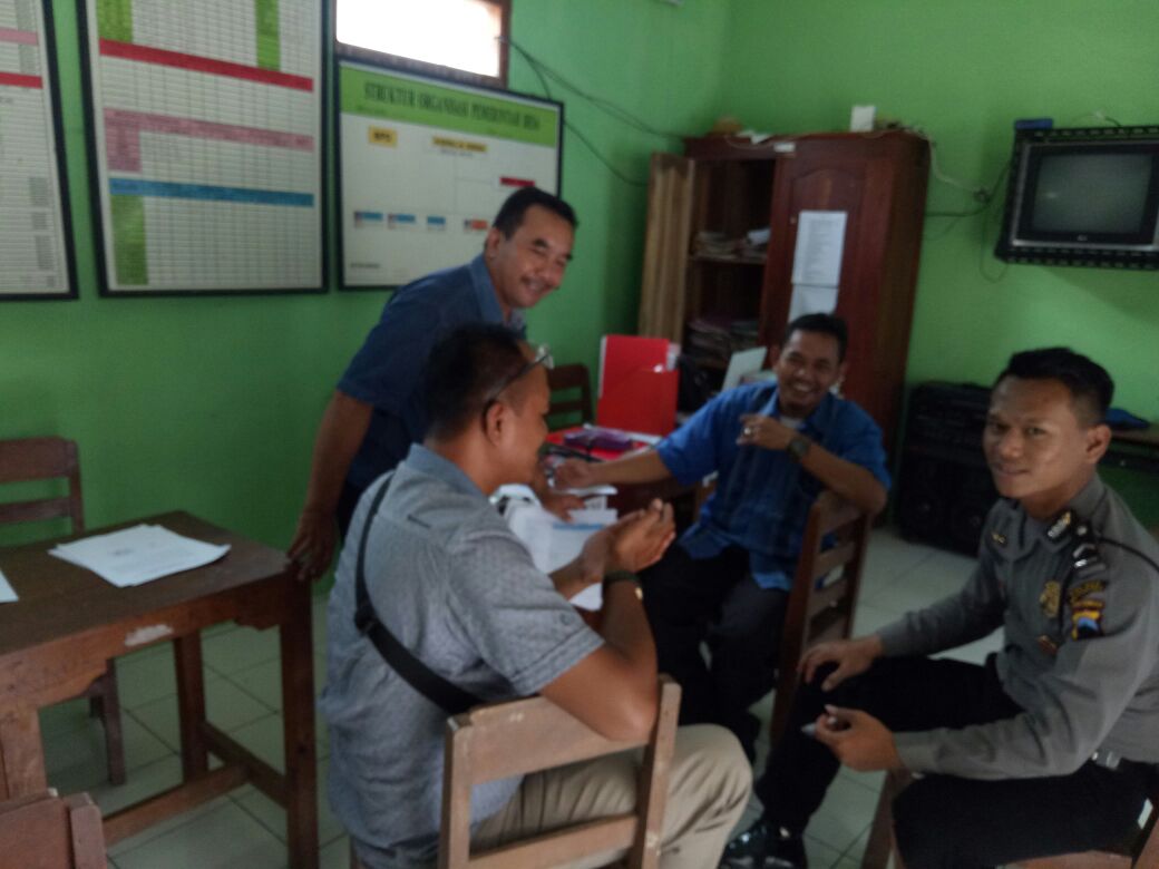 Kapolsek dan Wakapolsek Andong Koordinasi Terkait Pelatihan Linmas
