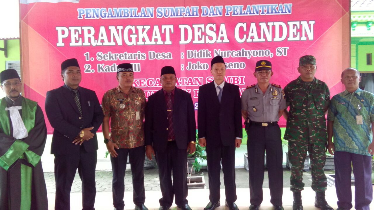 Desa Canden Mengawali Pelantikan Perangkat Desa Pertama di Kecamatan Sambi