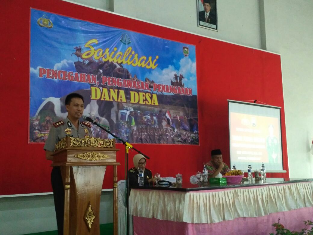 SOSIALISASI PENCEGAHAN, PENGGUNAAN,PENANGANAN DANA DESA.