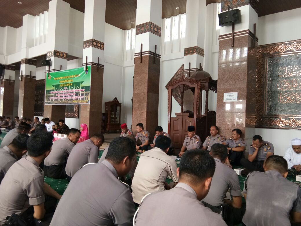Polres Boyolali Peringati Maulid Nabi di Masjid Ageng,Kabupaten Boyolali