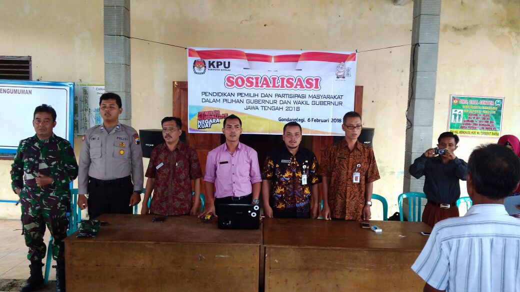 Sosialisasi Pilkada Jateng Sentuh Desa Gondanglegi Klego