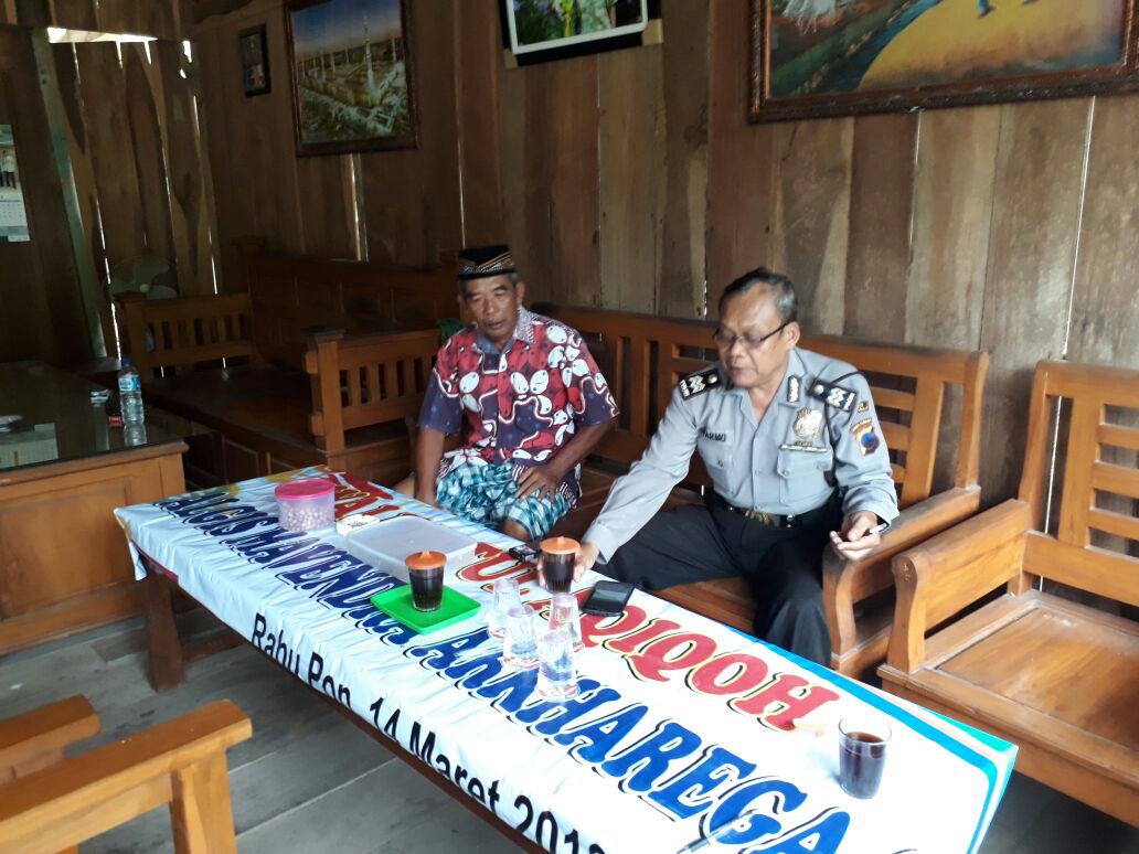 Jalin Kemitraan Dengan Warga,Bhabinkamtibmas Polsek Nogosari Sambangi Warga