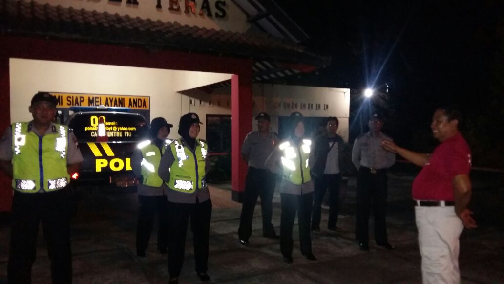 Polsek Teras Melaksanakn Apel Malam Siaga Antisipasi Bentrokan PSHT Dengan Kelompok SS.
