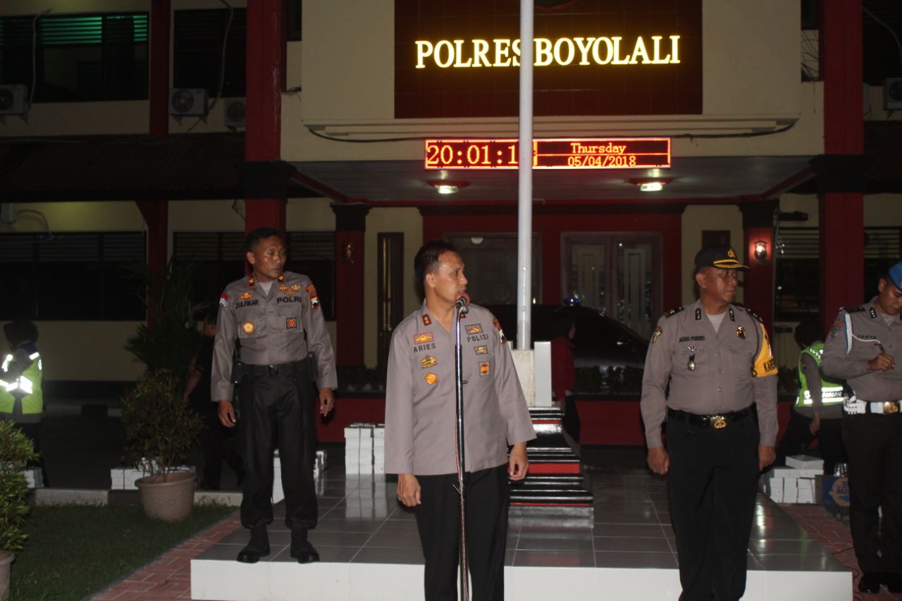 Tingkatkan Keamanan, Polres Boyolali Patroli Gabungan Bersama TNI