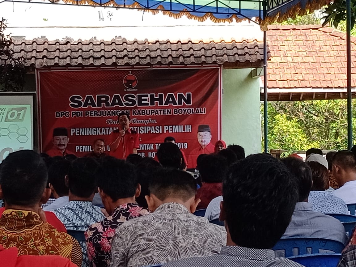 Sarasehan DPC PDIP Kabupaten Boyolali di Kecamatan Cepogo