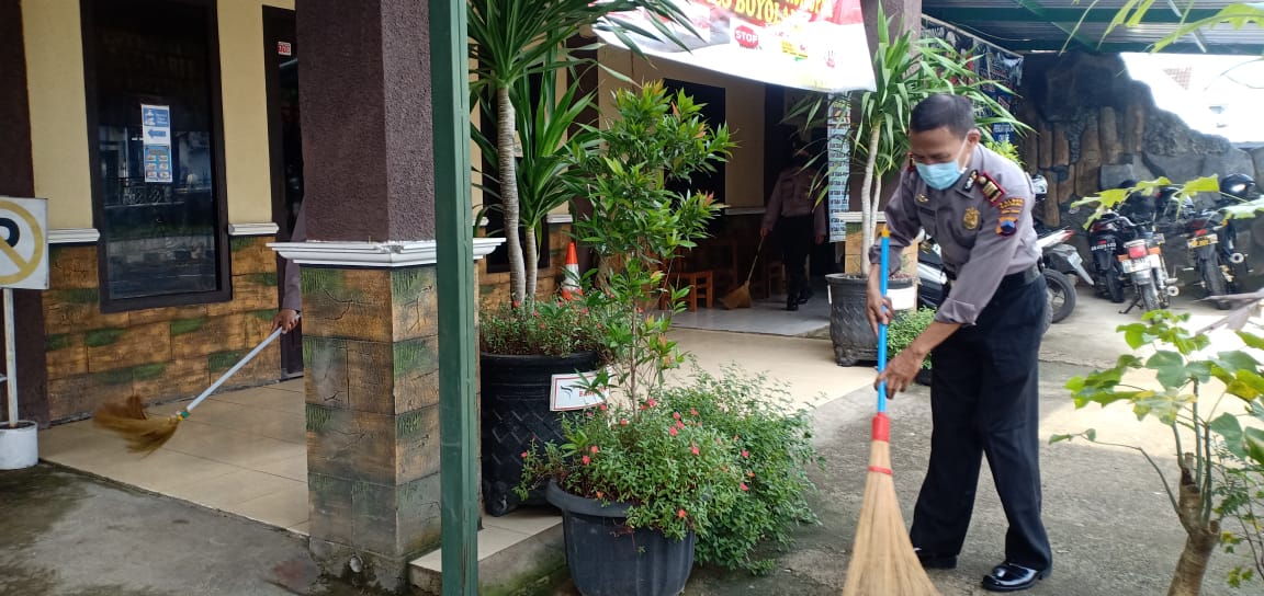 Pantang Menyerah Bagi Polsek Klego Dalam Mencegah Penyebaran Covid 19