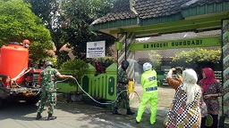 Apel Serentak Kesiapan Penyemprotan Disinfektan Serentak Kecamatan Boyolali
