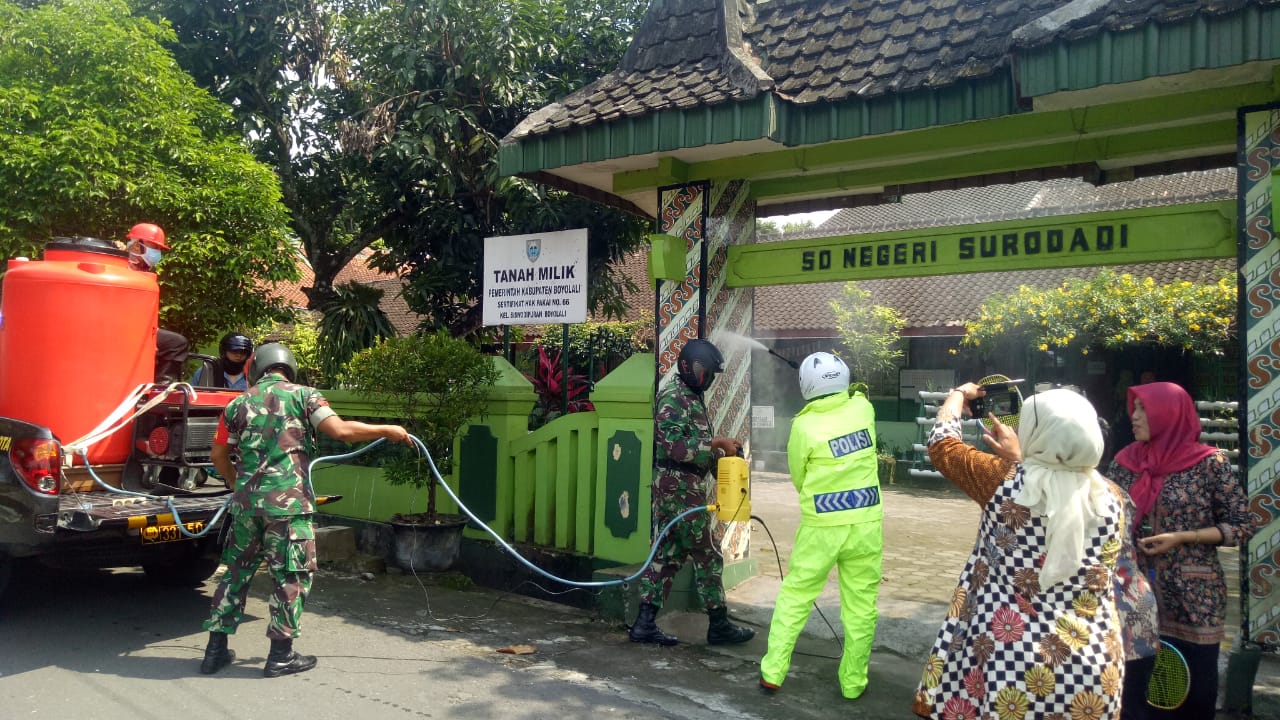 Apel Serentak Kesiapan Penyemprotan Disinfektan Serentak Kecamatan Boyolali