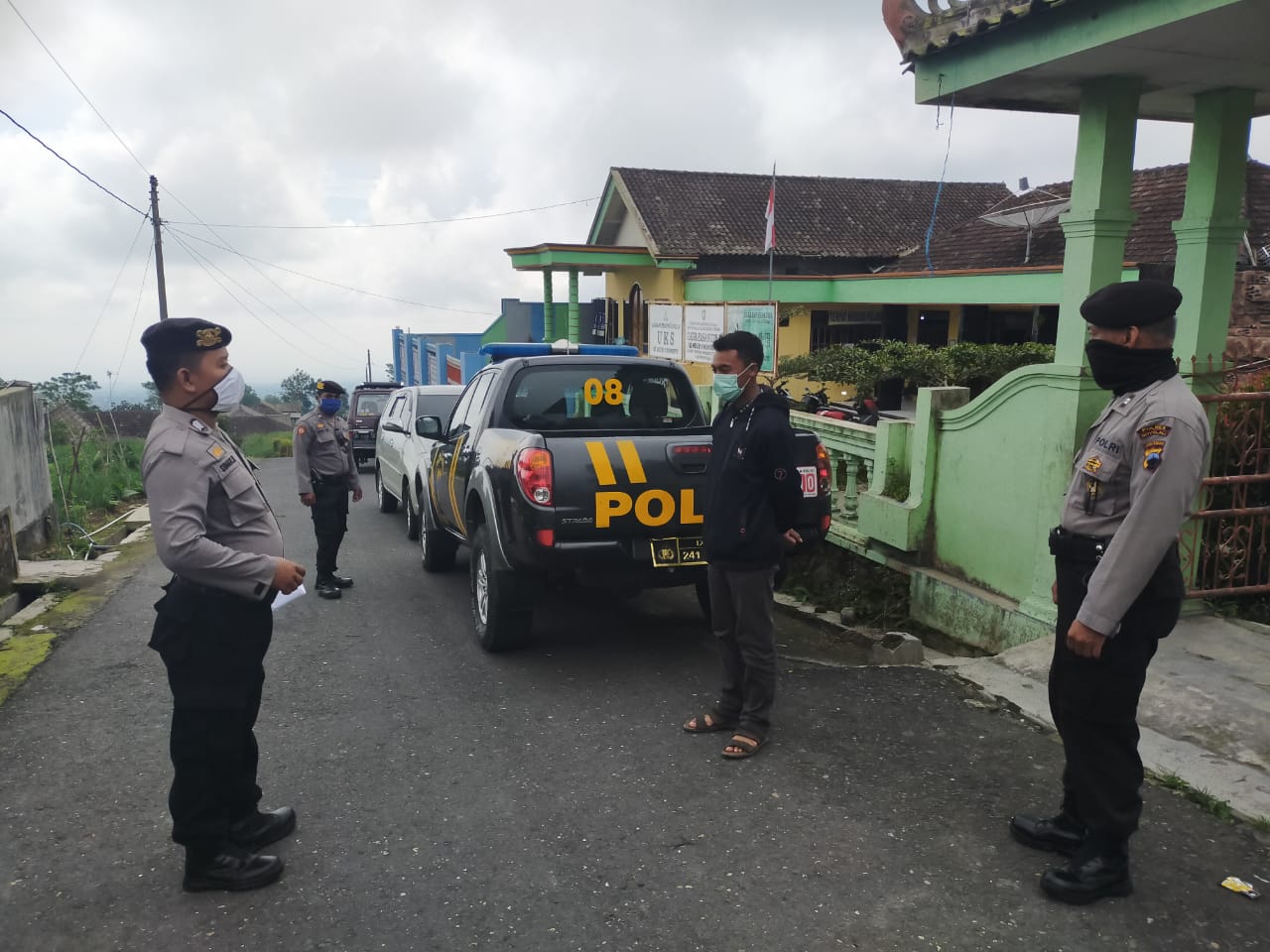 Cegah Penularan Covid-19, Kapolsek Cepogo Sosialisasi ke Desa Wonodoyo