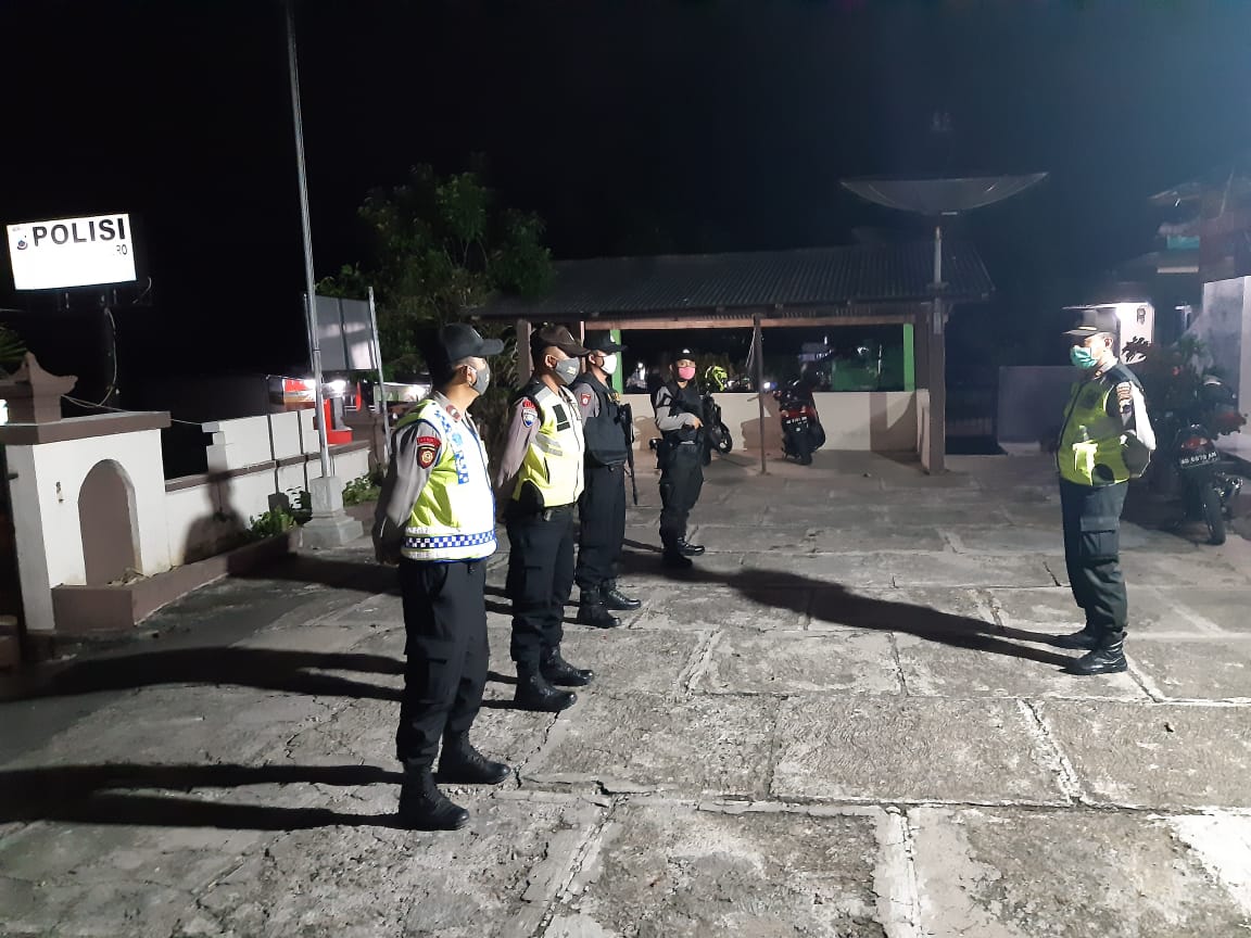 Patroli Bersinggungan polsek jajaran Polres Boyolali Utamakan Himbauan Cegah Penyebaran COVID-19