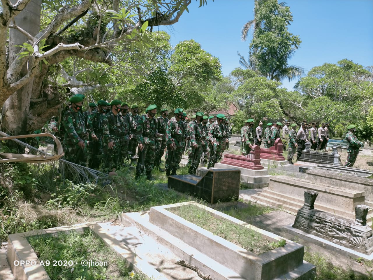 Hadiri Upacara Pemakaman Anggota TNI-AD oleh Polsek Musuk Polres Boyolali