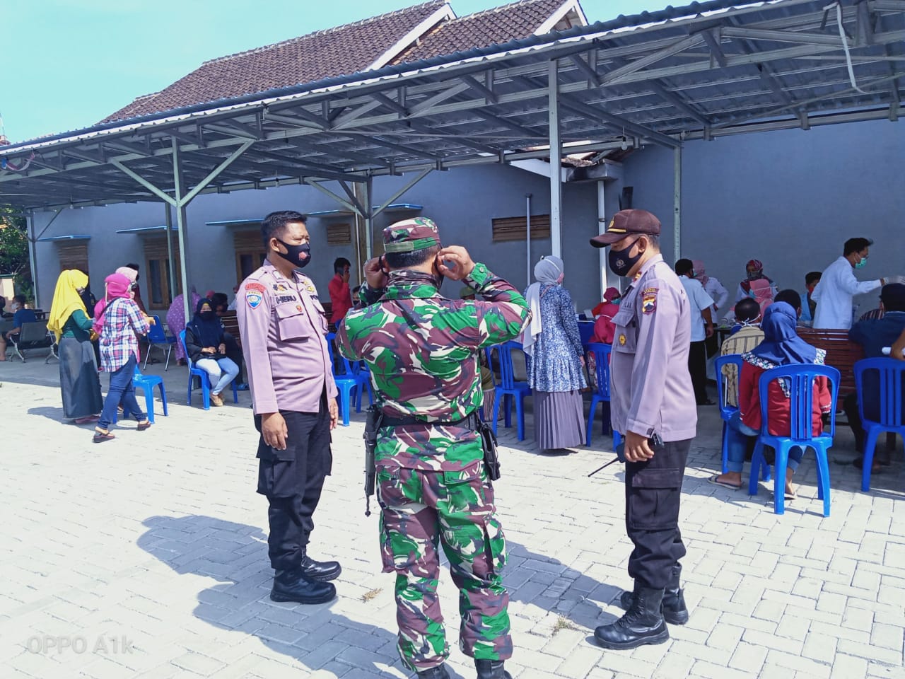 BLP Siang Polsek Wonosegoro Polres Boyolali Pengamanan Rapidtest Dan Monitoring JPS Provinsi