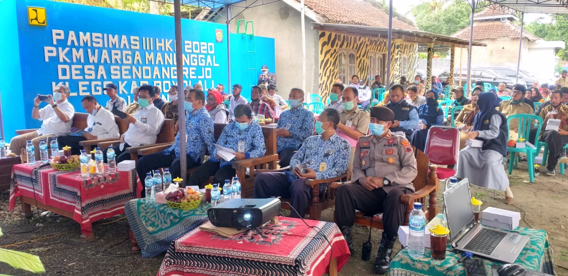 Serah Terima Program Hibah Khusus Pamsimas TA. 2020 Di Desa Sendangrejo Klego Boyolali