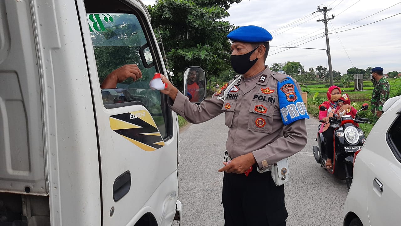 Gugus Tugas Kecamatan Ngemplak dan Polres Boyolali Laksanakan Oprasi Yustisi