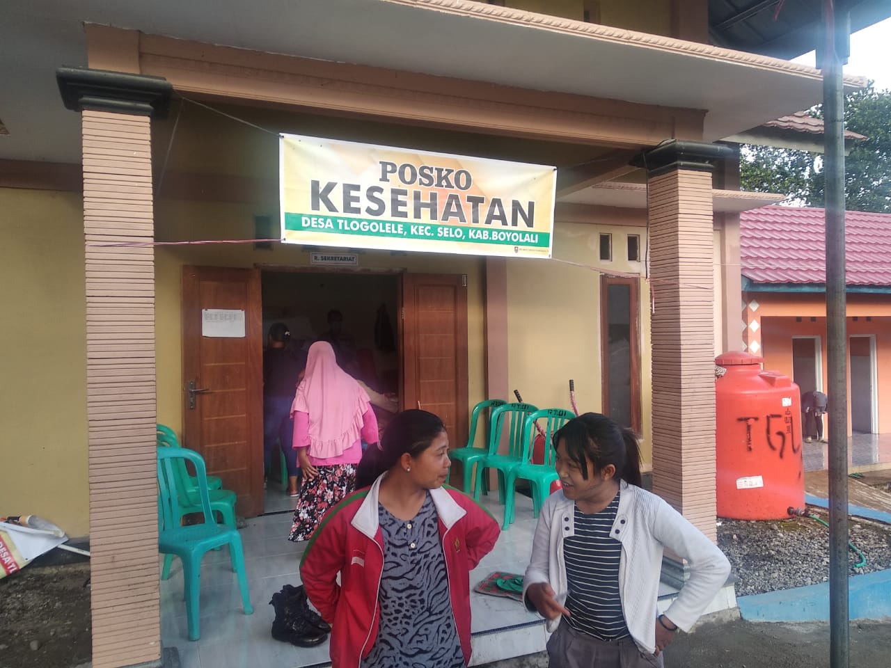 Polres Boyolali monitoring Observasi Kesehatan Pengungsian TPPS Tlogolele Kecamatan Selo Boyolali