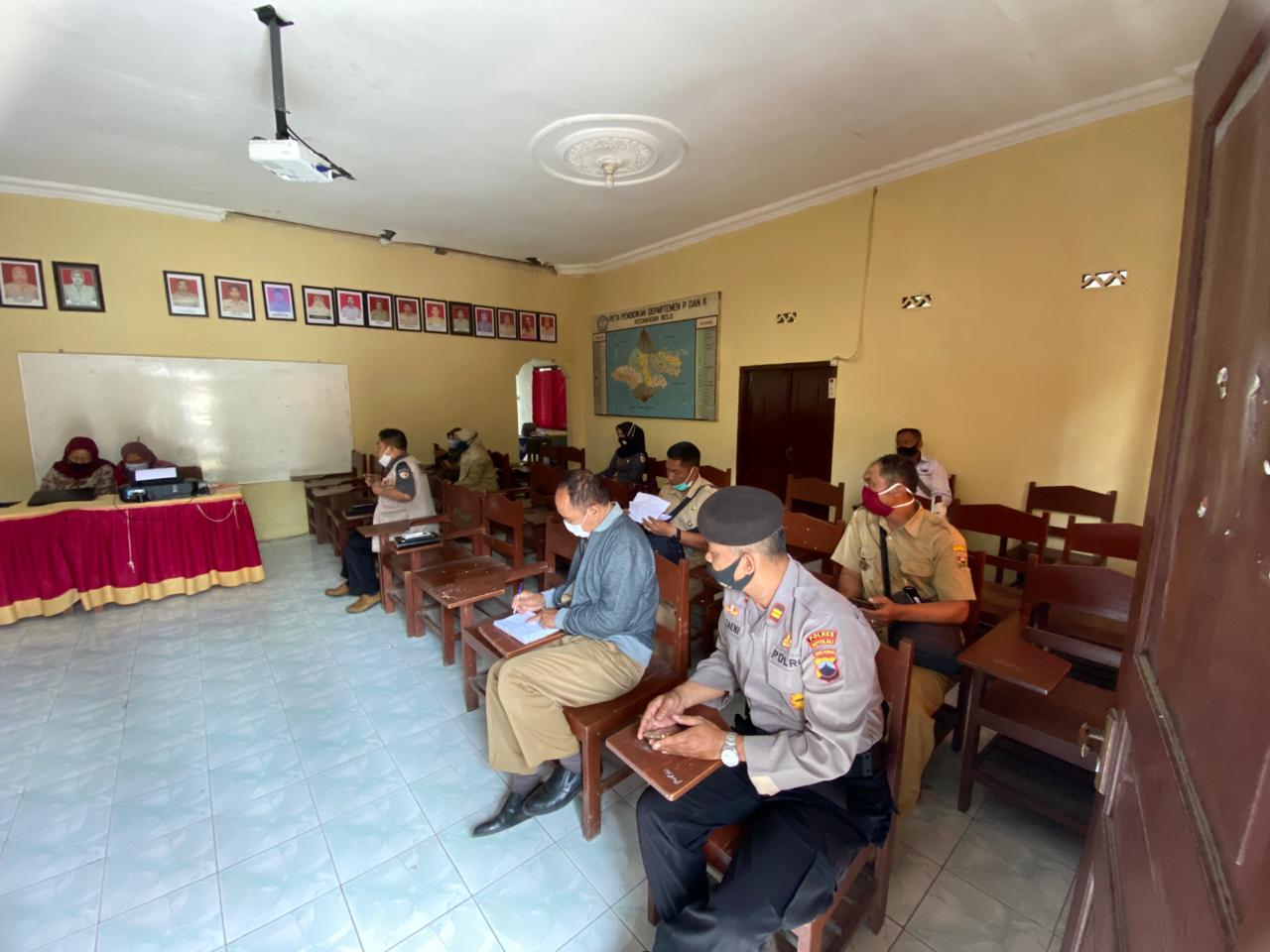 Polres Boyolali hadiri Rapat Koordinasi Persiapan Pemungutan Suara Pada Daerah Rawan Bencana Dalam Pemilihan Bupati dan Wakil Bupati Boyolali Tahun 2020