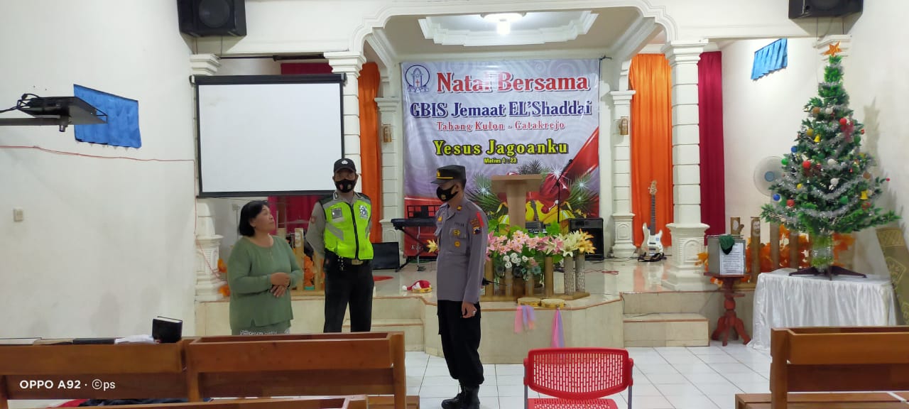 Jelang Natal Dan Tahun Baru, Polsek Musuk Polres Boyolali BLP Malam Sasaran Gereja