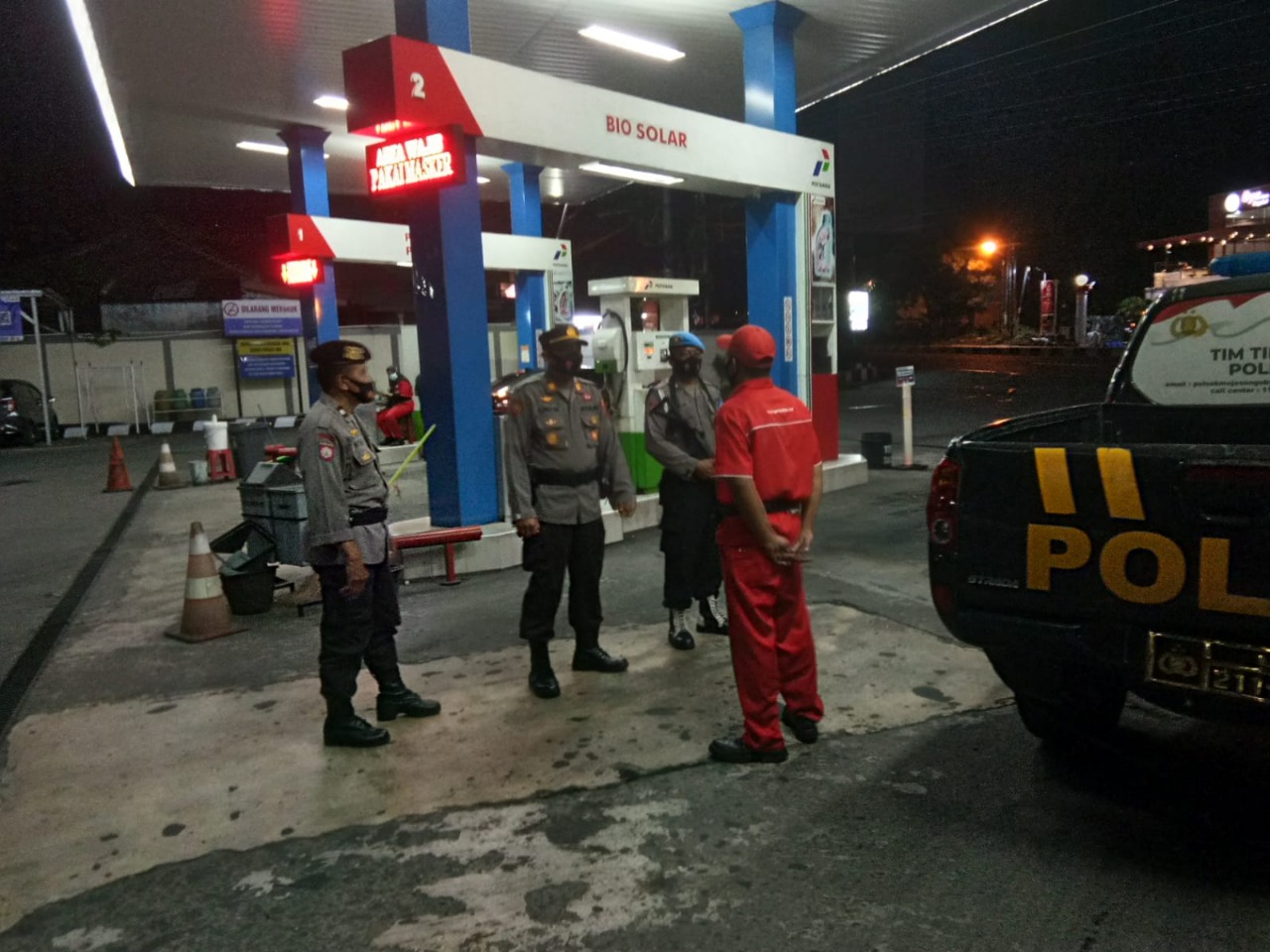 Polres Boyolali Blue Light Patrol Intensitas Patroli Sentuhan Diologis Perayaan Natal 2020 Ditengah Masa Pandemi Covid-19