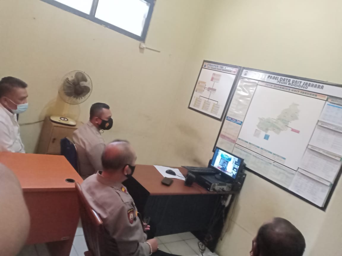 Kepolisian Sektor Mojosongo Binrohtal Dan  Do’a Bersama Polres Boyolali Secara Virtual