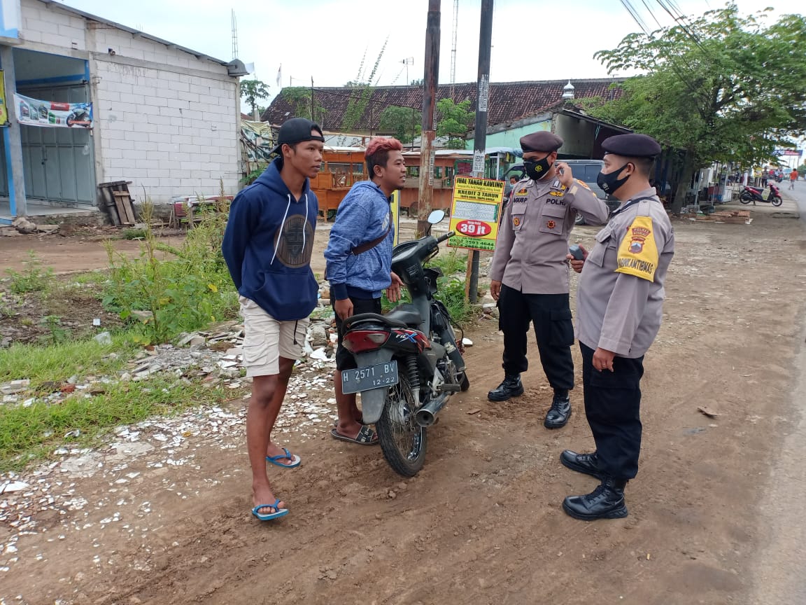 Terpeliharanya Kamtibmas Polsek Wonosegoro Polres Boyolali cegah penyebaran virus covid 19