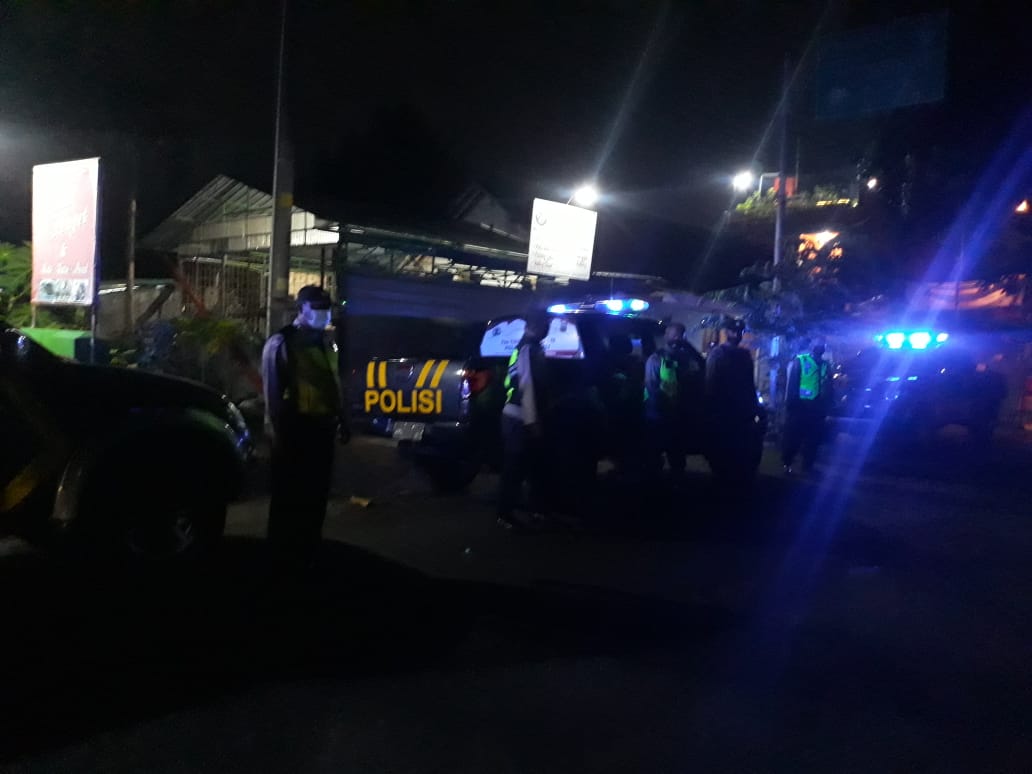 Patroli Ops Yustisi dan Sosialisasi Surat Edaran Bupati Tentang PPKM oleh Polres Boyolali