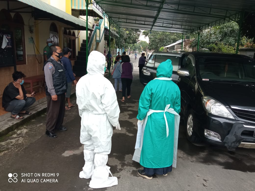 POLRES BOYOLALI PENDAMPINGAN TRACKING WARGA TERPAPAR VIRUS CORONA