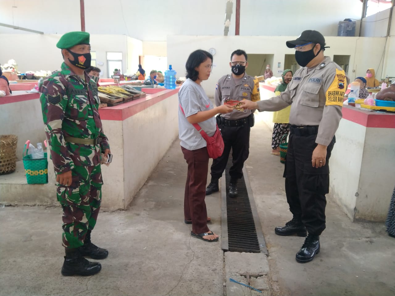 Satgas Covid-19 Boyolali Bagikan 1450 Masker Di 24 Lokasi
