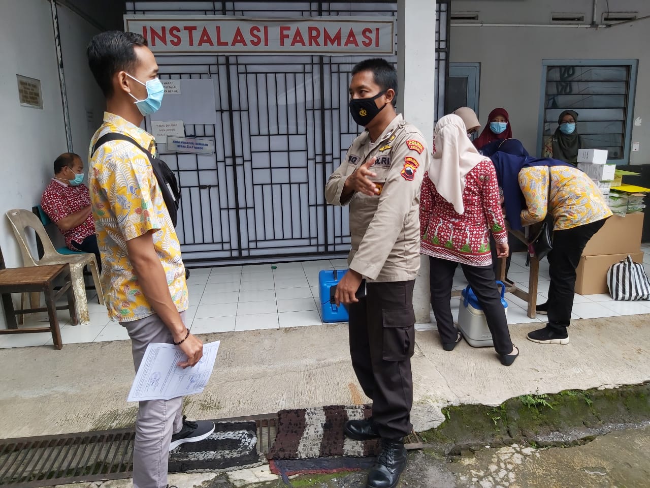 POLRES BOYOLALI PENGAWALAN PENGAMBILAN VAKSIN COVID-19 / MD DARI BIO FARMA TAHAP KEDUA