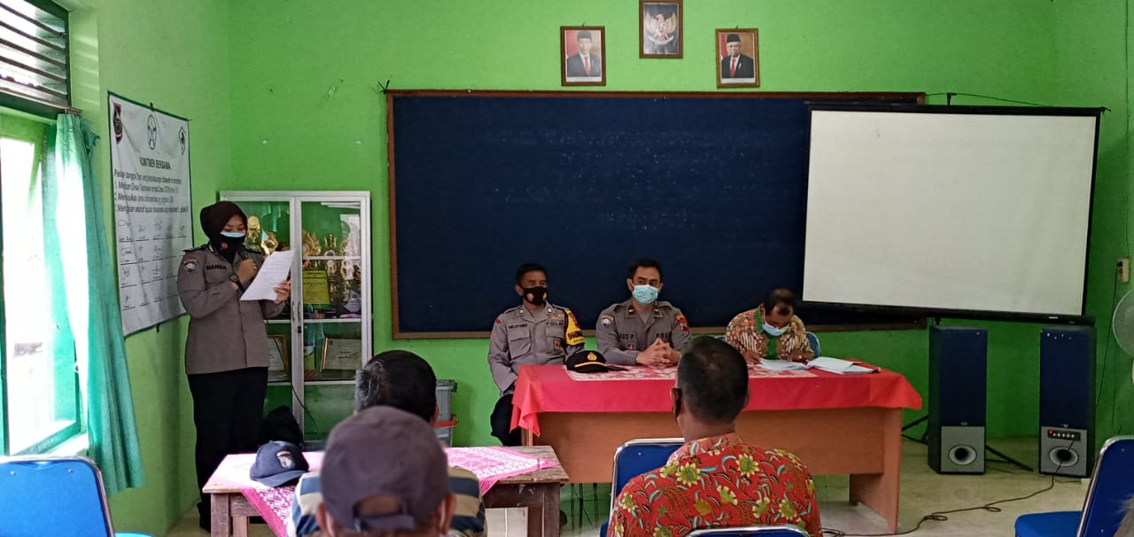 BHABINKAMTIBMAS DAMPINGI TIM FKPM POLRES BOYOLALI, BINA GAPOKTAN SAWIT BOYOLALI
