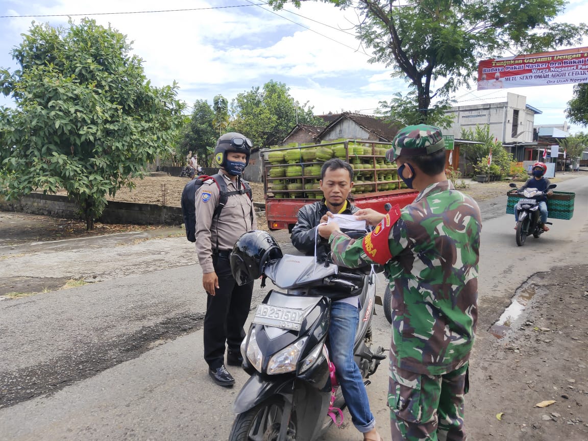 Satgas Covid-19 Boyolali Bagikan 1050 Masker Di 22 Lokasi