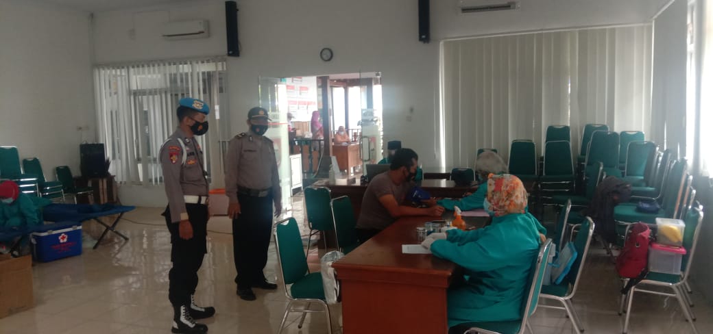POLRES BOYOLALI OPS YUSTISI DAN MONITORING KEGIATAN DONOR DARAH PMI DI WILAYAH KEC. SAMBI