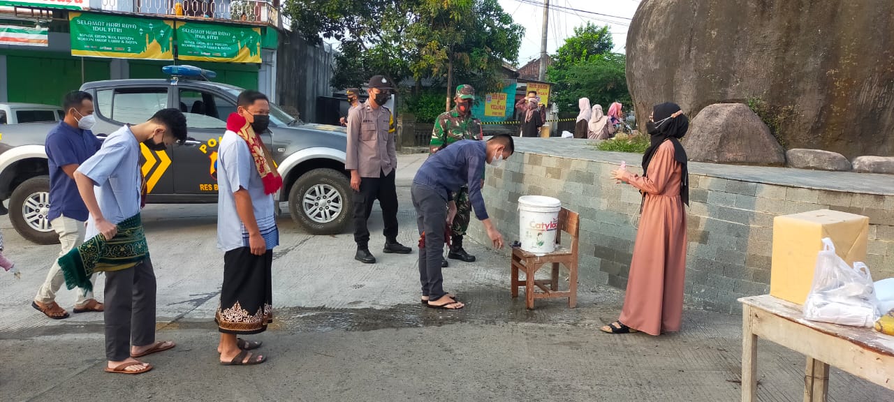 Polsek Musuk Polres Boyolali Gelar Pengamanan Sholat Idul Fitri 1442 H