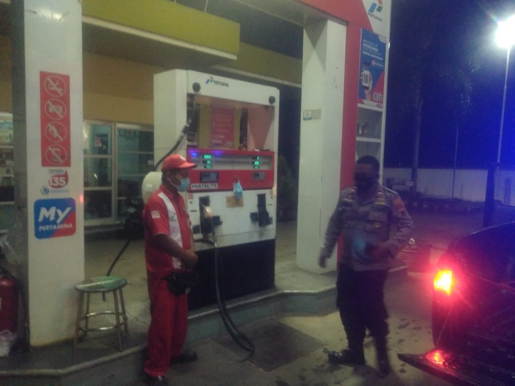 Polsek Andong Polres Boyolali Patroli SPBU  Mojo