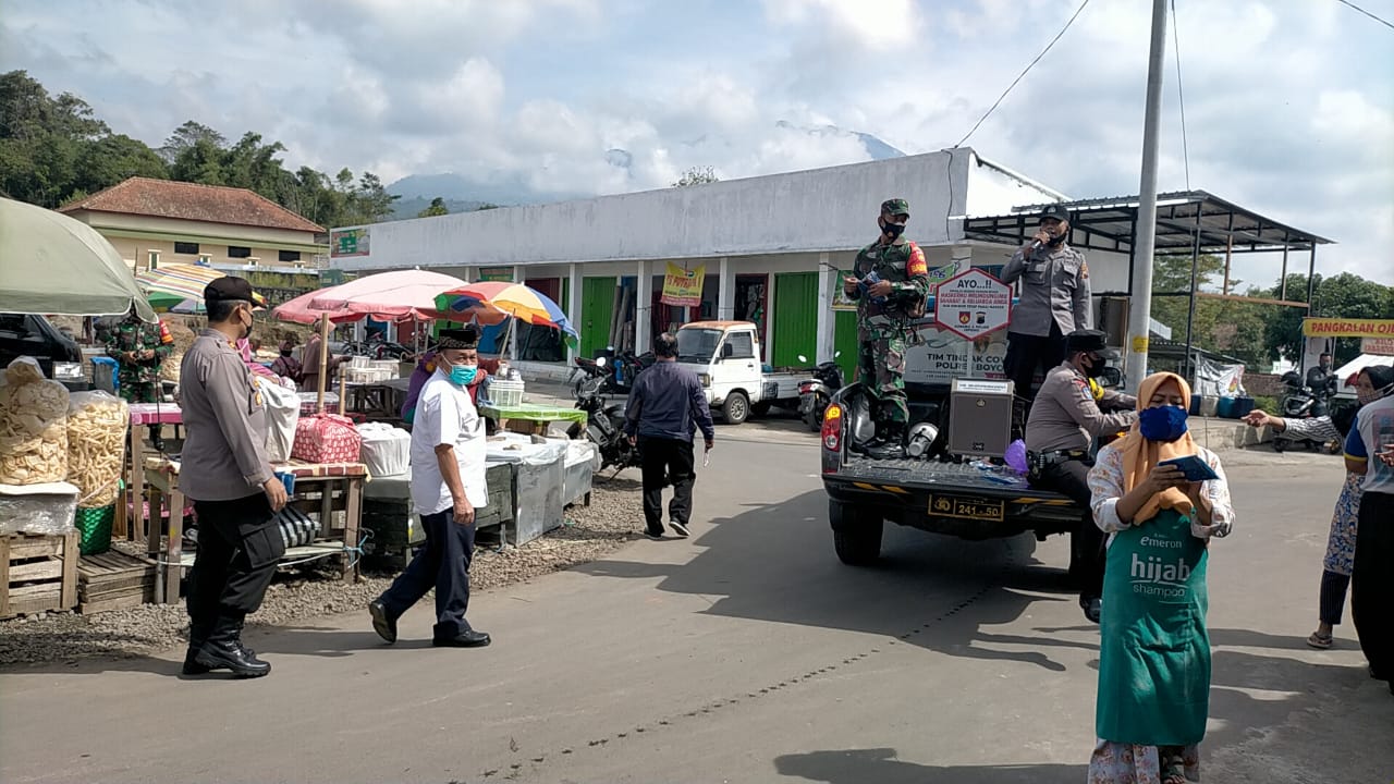 Covid-19 Terus Meningkat Satgas Kecamatan Cepogo dan Polres Boyolali Gencarkan Yustisi