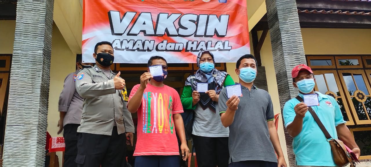 Polres Boyolali monitoring Vaksin Nasional Dalam Sehari