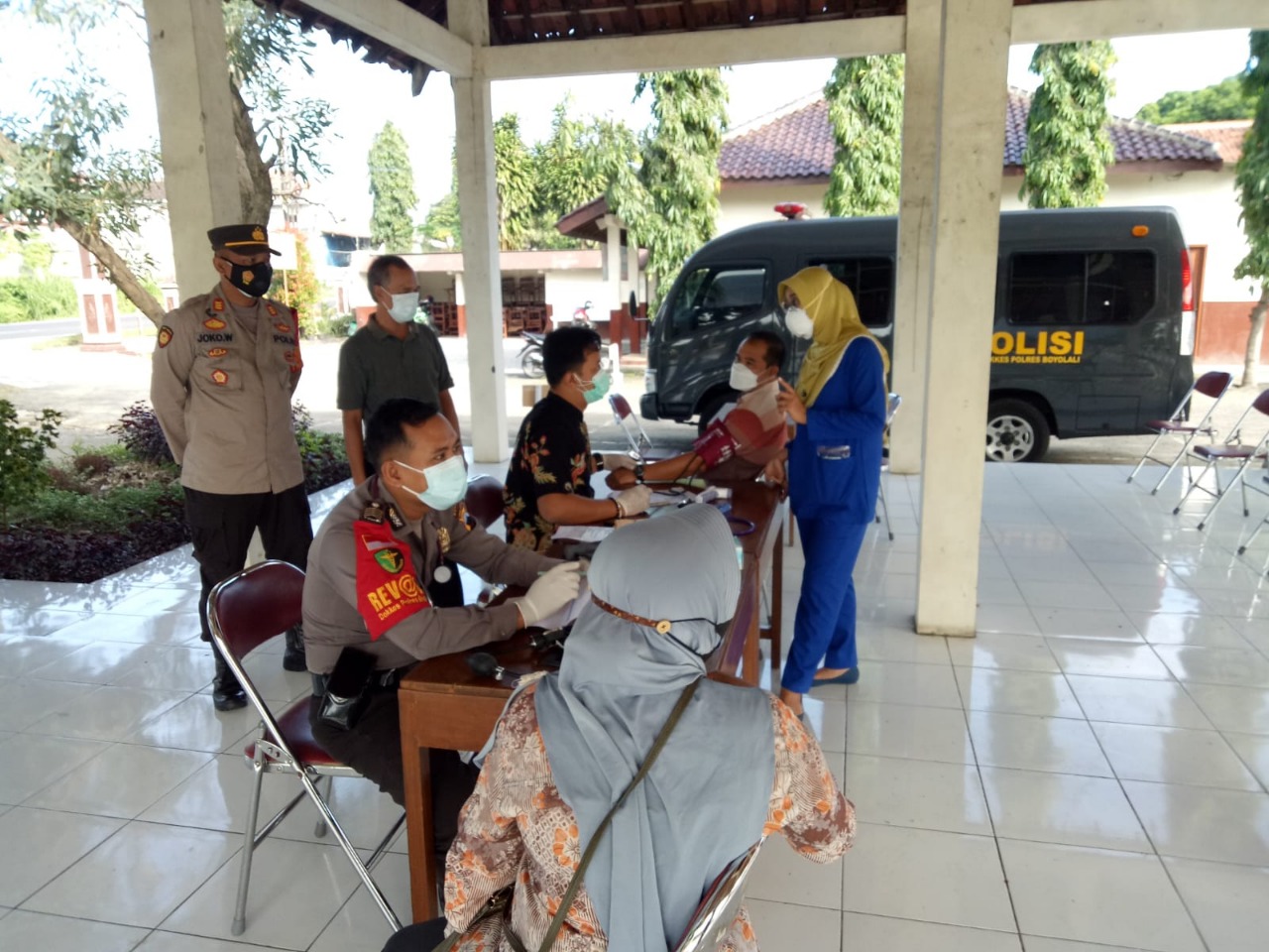 Polres Boyolali Percepat Vaksinasi Covid-19 di Wilayah Mojosongo