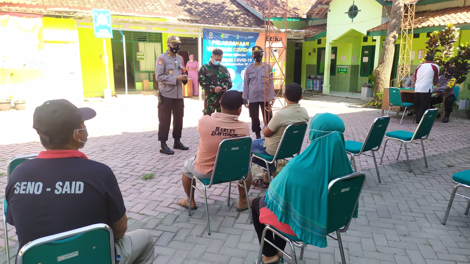 Vaksinasi Dosis Ke-2 Warga Kemusu Dalam Rangka HUT Bhayangkara Polres Boyolali