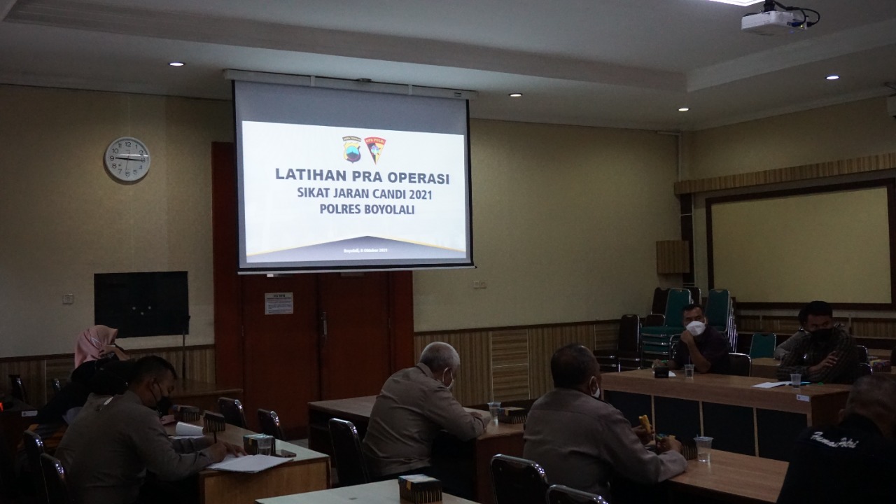Polres Boyolali Gelar Latpra Ops Sikat Jaran Candi 2021