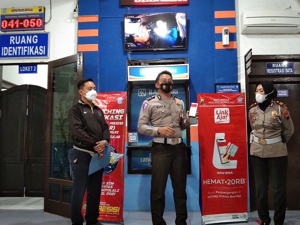 Satlantas Polres Boyolali Beri Potongan Biaya Perpanjangan “SIM” Dengan Aplikasi Link Aja