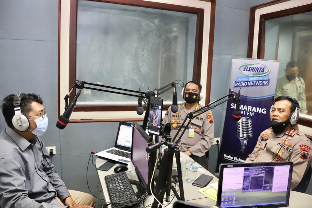 Kapolda Jateng Paparkan Inovasi Pelayanan Publik dan Penanganan Pandemi Lewat Dialog Radio