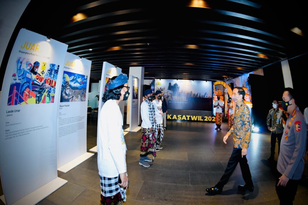 Presiden Jokowi: Lomba Mural Kapolri Hasilnya Positif