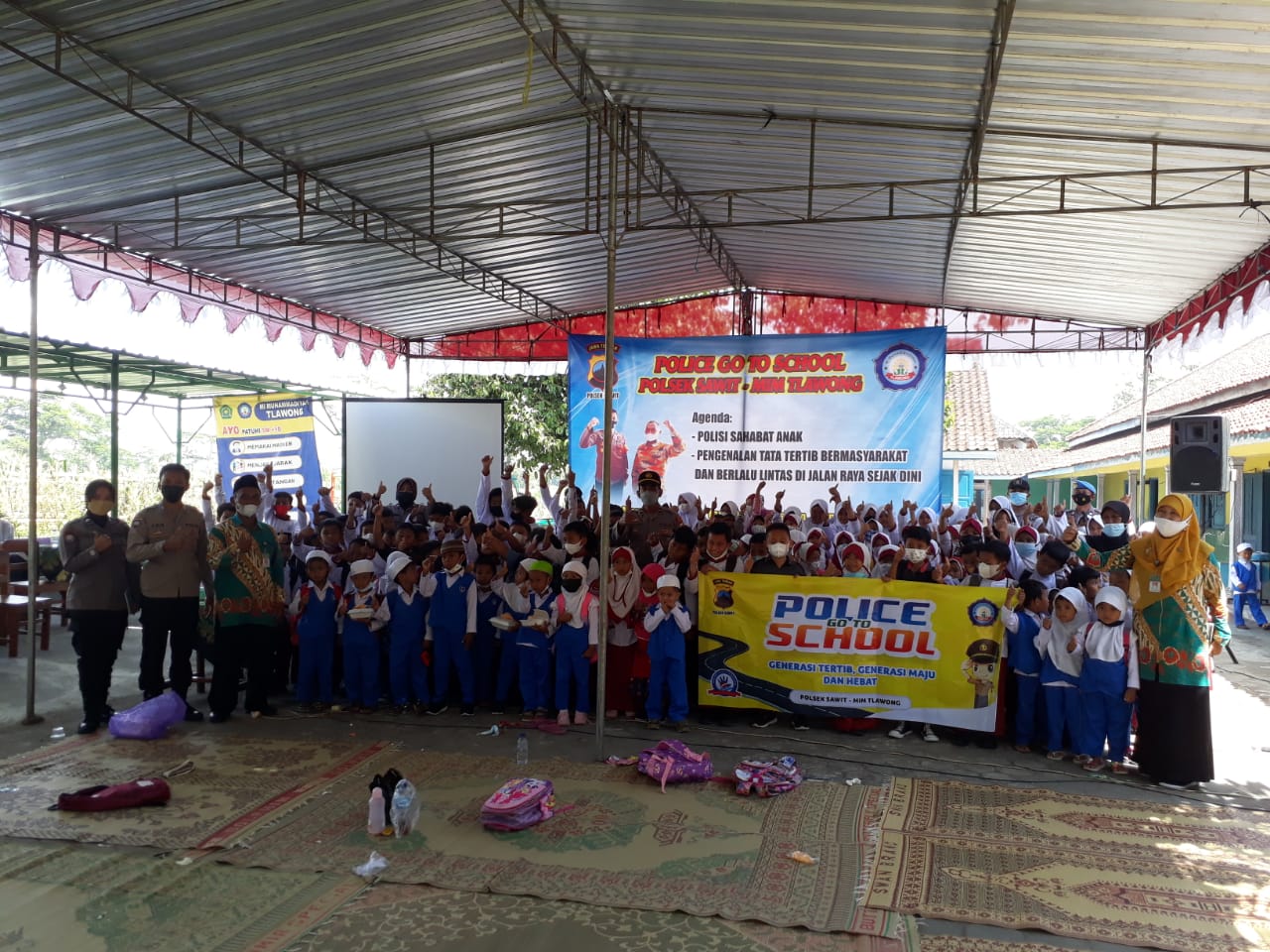 Polres Boyolali Edukasi Dini Siswa Madrasah Ibtidaiyah Muhammadiyah (MIM) Tlawong, Sawit, Boyolali