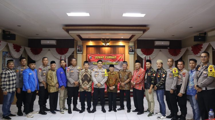 Kapolres Boyolali dan Jajaran Gelar “Jumat Curhat”