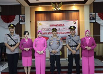 Serah Terima Jabatan Kasat Lantas Polres Boyolali, Ini Pesan Kapolres.