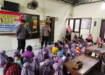Polisi Sahabat Anak, Polsek Andong Menerima Kunjungan Dari PAUD Cerdas Ceria Andong Boyolali