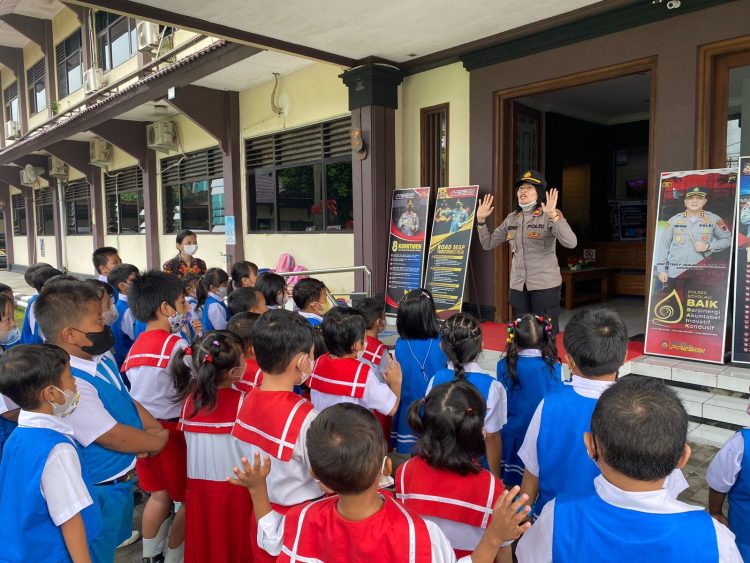Polisi Sahabat Anak, Polres Boyolali Menerima Kunjungan TK Santo Fransiskus Boyolali