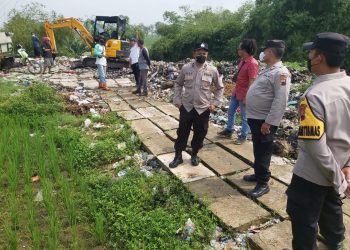 Dapat Aduan Tempat Pembuangan Sampah Liar di Pinggir Kali Pepe Banyudono, Polisi: Akhirnya Ditutup