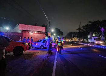 Polisi lakukan Patroli dan Pemeriksaan di Jalan Sawit Boyolali arah Jogjakarta Boyolali untuk Cegah pengerahan Massa perguruan silat