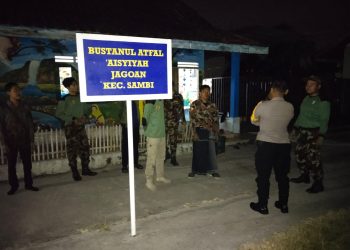 Bhabinkamtibmas Polsek Sambi Monitoring Giat Diklat Kokam PCM Sambi